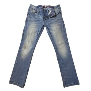 Artful Rebel Jeans Mens 32x30 (32x28) Blue Straight Leg Stretch Denim Faded